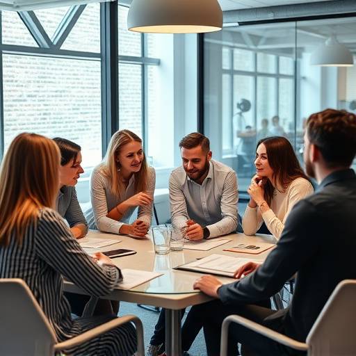 Un gruppo di persone che fanno brainstorming durante una sessione di consulenza