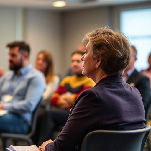 Una persona che partecipa a un workshop di sviluppo personale